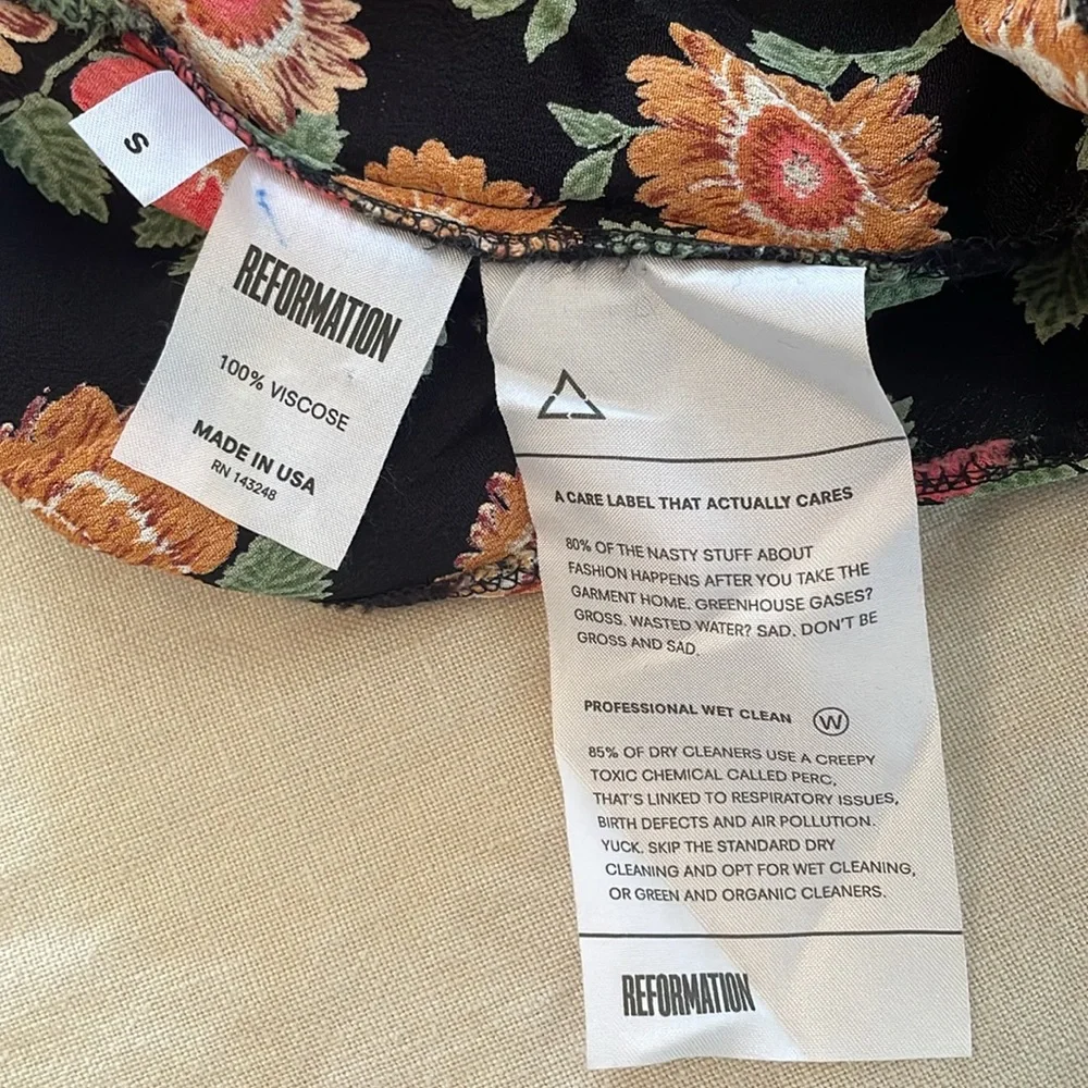 Reformation Eloise Vine floral maxi dress size S beautiful and sexy - Picture 9 of 9